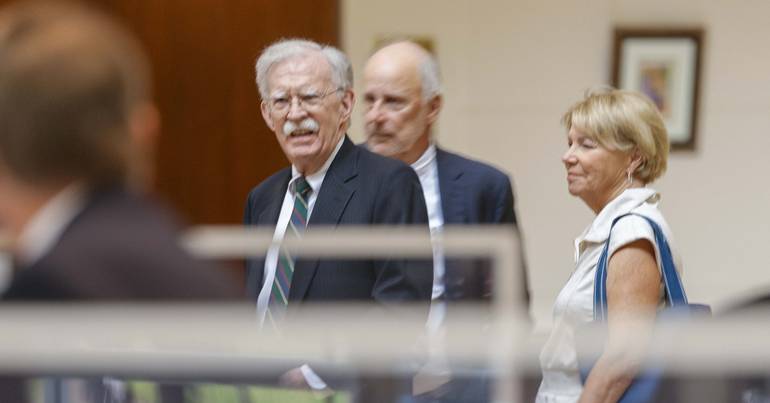 Bolton declares - is blamed for reter secret documents