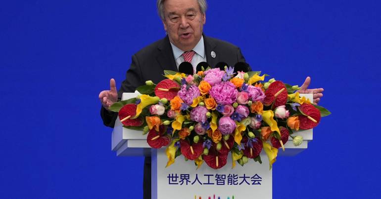 UN Secretary-General advocates artificial intelligence governance based on international law and people-centered