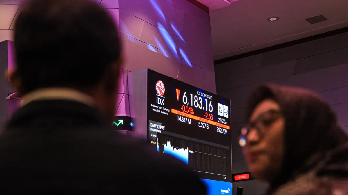 IHSG opened up 8.67 points to 6,352 on Friday