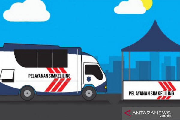 Saturday, mobile driver's license service available at five locations in Jakarta