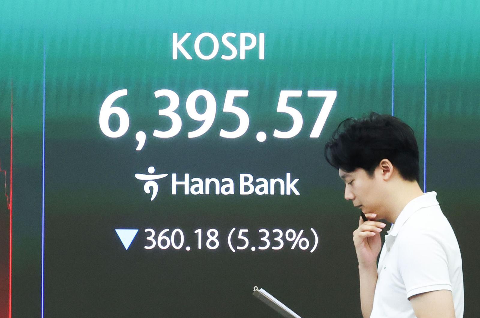 The KOSPI 200 Futures Index fell 68.80 points to 1001.54, halting program sell orders for 5 minutes
