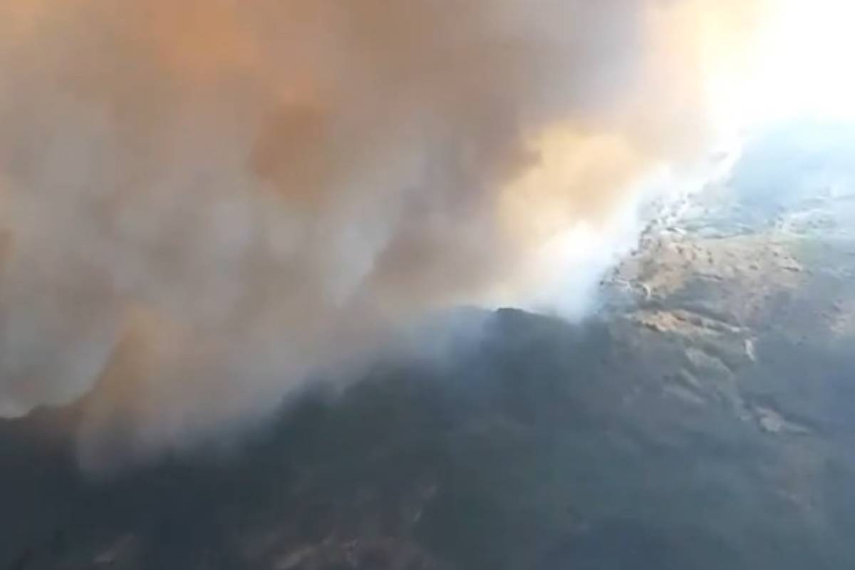 A fire in Riglos Huesca affects 2,500 hectares and forces the evacuation of four populations