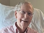 Mitch McConnell breaks four-week silence with first photo and update on his mystery hospitalization