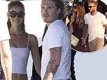 David and Victoria Beckham miss son Brooklyn by five minutes in clashing St Tropez holidays