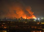At least three people were hospitalized, one seriously, after ballistic missile attacks triggered air alerts in the Ukrainian capital