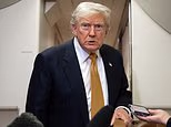 Trump's shocking two-word response after being snuck back ON the AF1 plane full of unknowing press after Iran threat