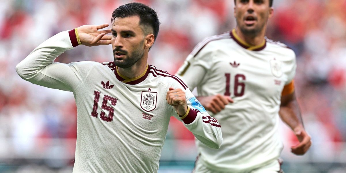 Spain after 1-0 victory against Uruguay Group H winners