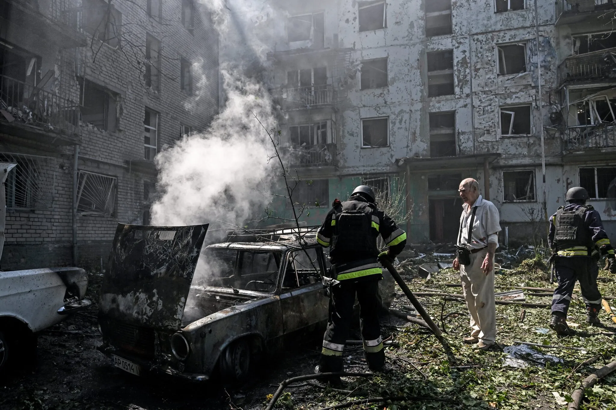 War in Ukraine: five dead in attack on Zaporijjia; explosions heard in Kiev