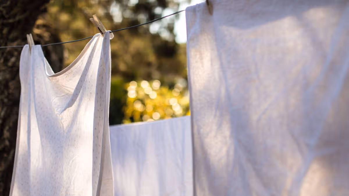 I keep my white bedding fresh and clean by doing 1 free task after washing