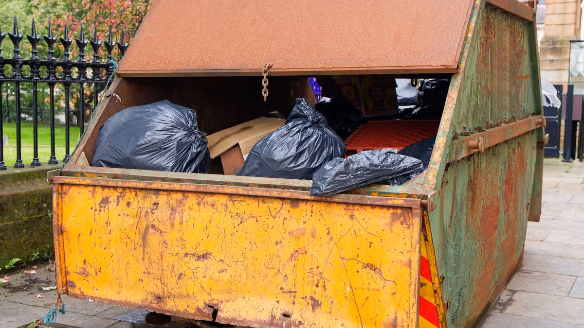 Nine items you cannot put in a skip — or face fines of up to £400