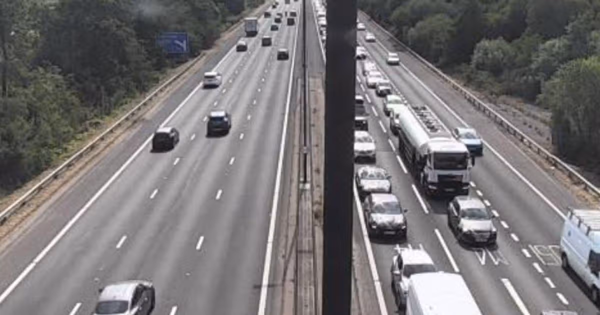 M4 updates as vehicle fire causes delays on first day of summer holiday