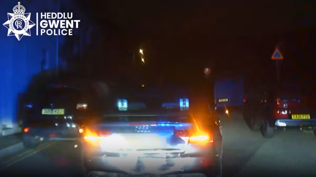 Man repeatedly rams Audi into police car causing officer to groan in pain