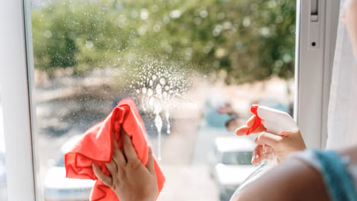 Windows will be free of streaks when sprayed with 3-ingredient DIY mixture