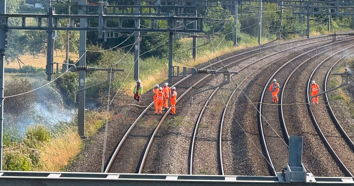 Major trains disruption as fire breaks out near line between Newport and Cardiff