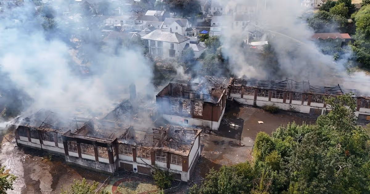 Former school in Merthyr Tydfil destroyed in huge fire