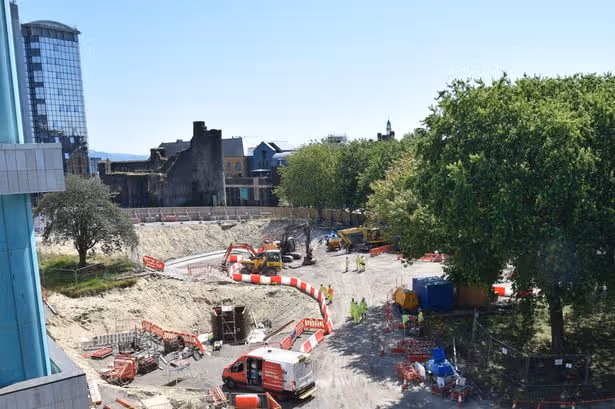 First look at transformation of Swansea city centre that has been hidden behind barriers for months