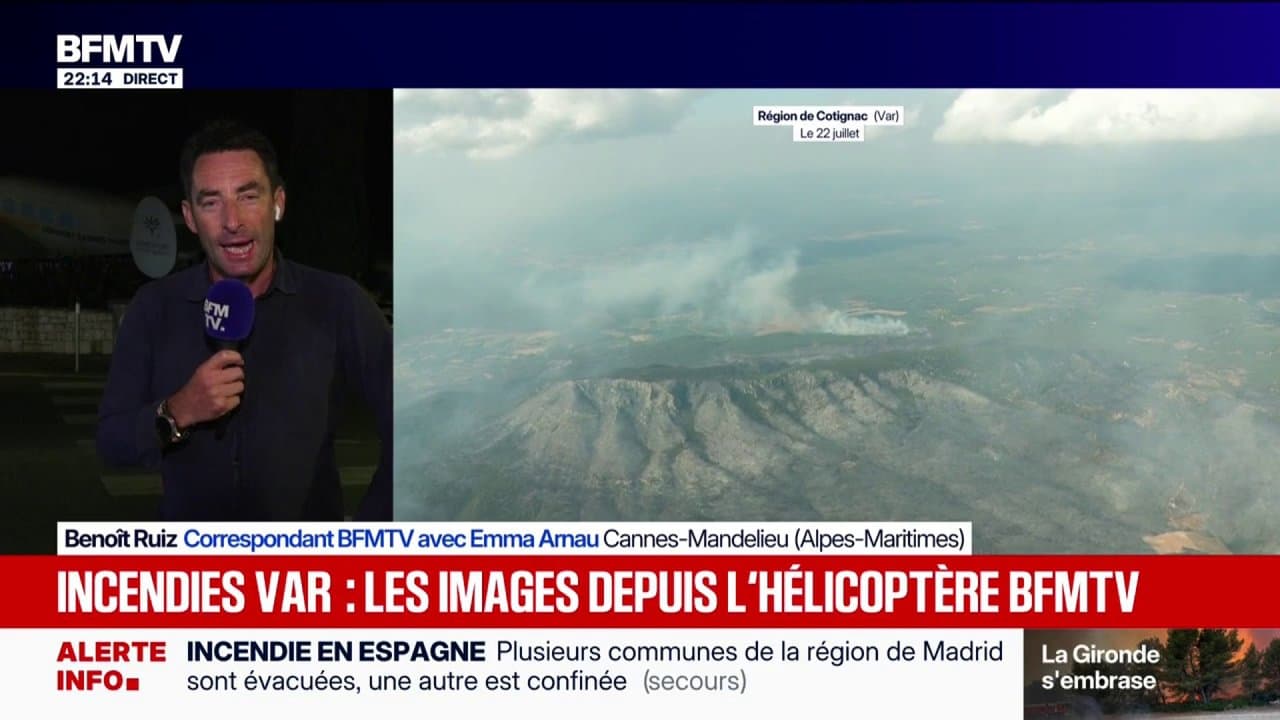 Fire in the Var: the images of fire seen from the sky