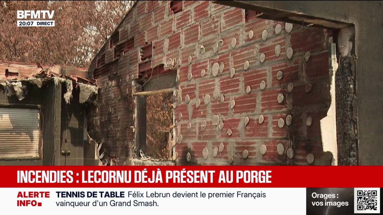 Megafeux in Gironde: Sébastien Lecornu made a surprise visit to Porge this Sunday