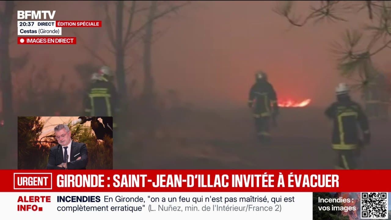 IN IMAGES. Fire in Gironde: houses destroyed, inhabitants evacuated... Firefighters facing an unprecedented "firestorm"