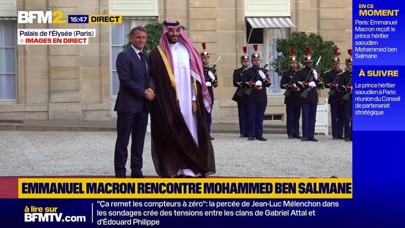 Situation in the Middle East, new partnerships... What we know about the meeting between Macron and MBS in Paris