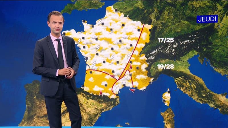 16 departments in orange vigilance "storms": the weather on monday 24 august