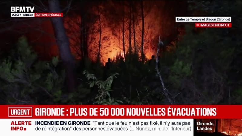Fire: more than 50,000 new evacuations ordered in Gironde this Saturday
