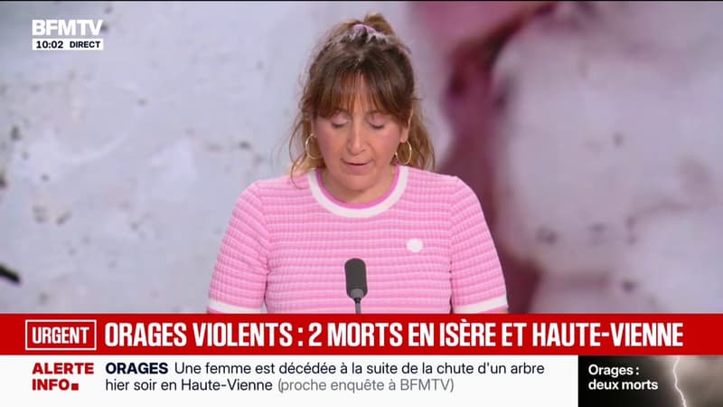 A woman and a man lost their lives Thursday night during the weather that swept several French departments