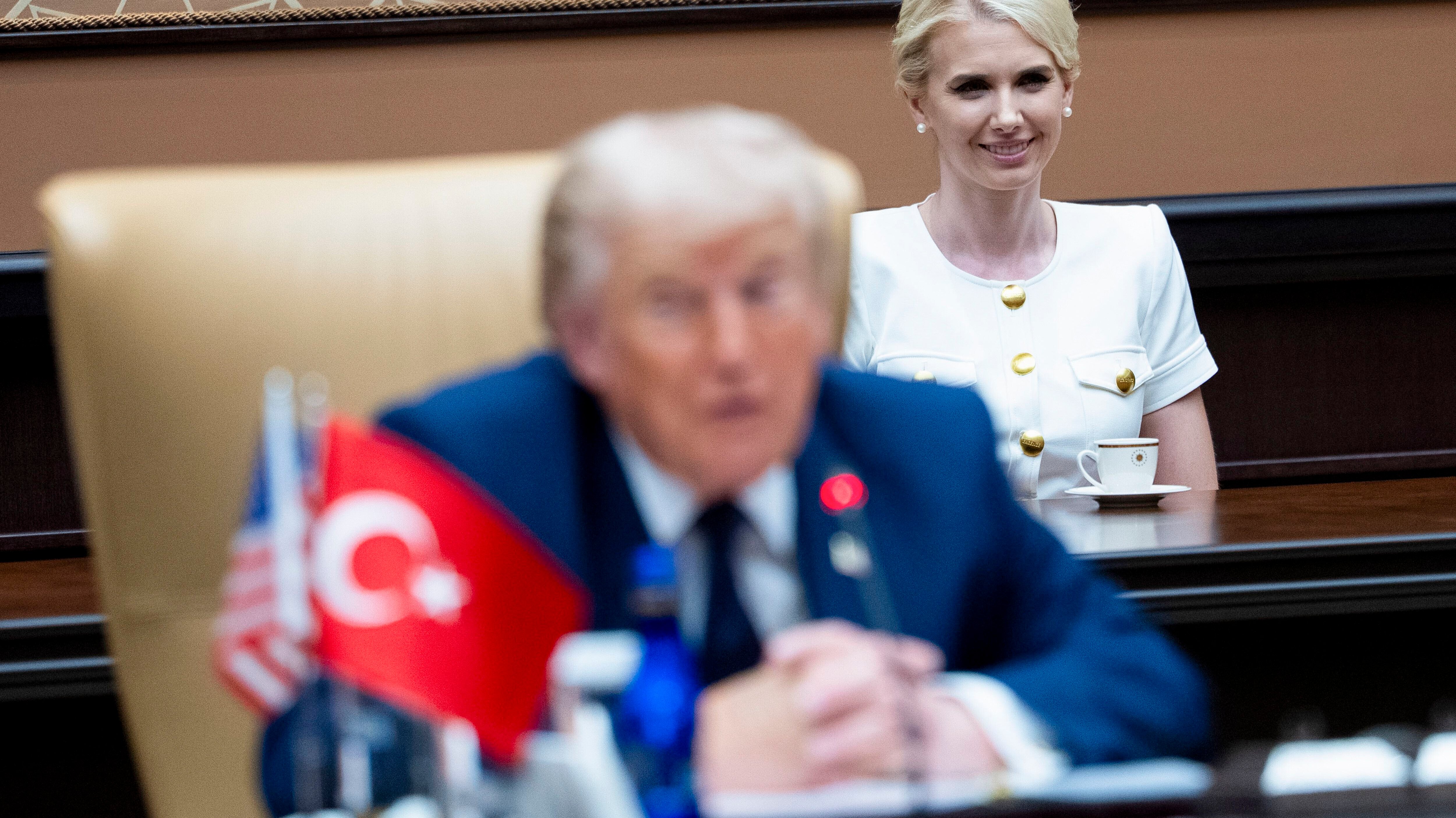 Natalie Harp: Who is the woman who follows Trump at every turn?