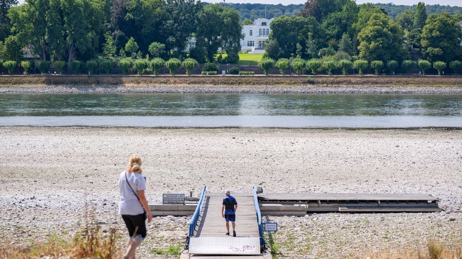Climate and Transport: Low Water: Greens and Left Criticize Federal Government