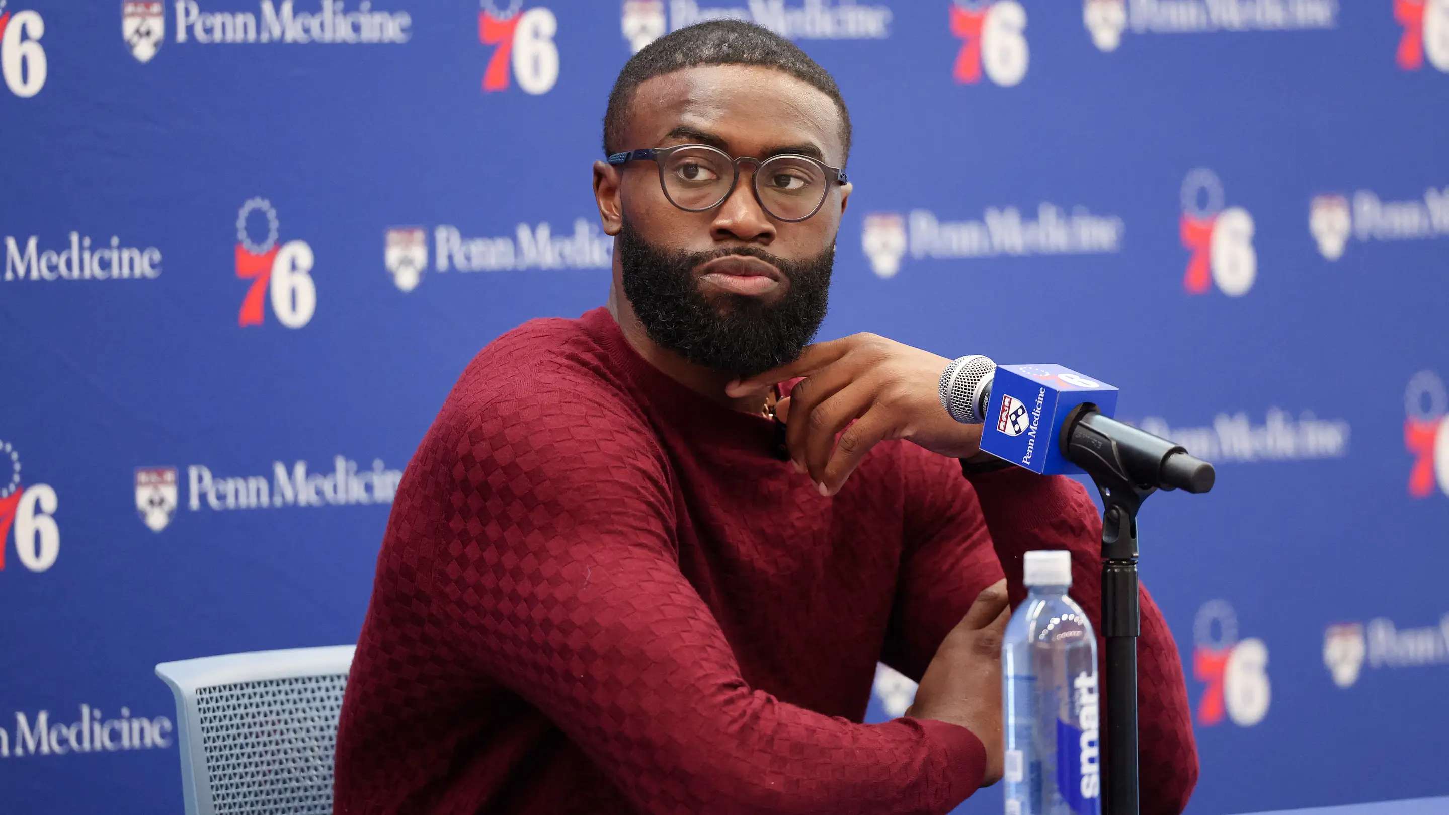 At his introductory press conference, Brown said he is focused on what's in front of him with LeBron James