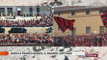 Franco Baresi, the captain's feretro arrives at the basilica of Sant'Ambrogio