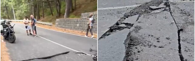 Shot of magnitude 3.9 in Catanese: damage to a road, no wounded