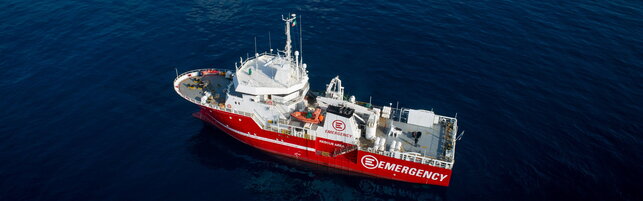 Emergency ship rescue a boat in the Libyan Sar area, dead 7 migrants