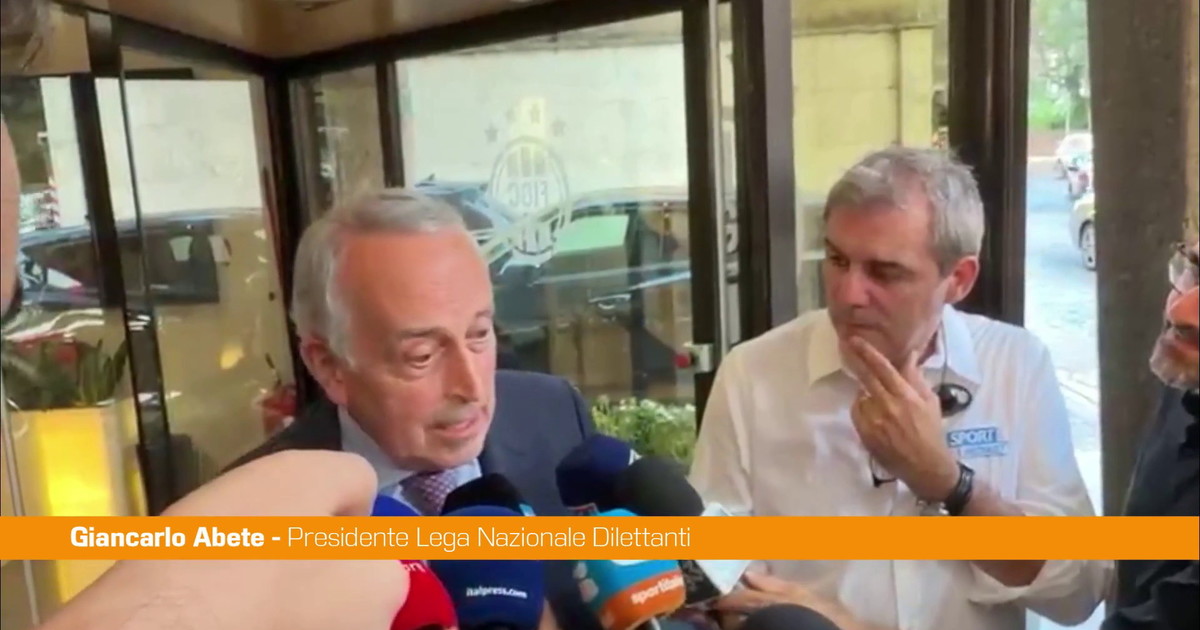 Figc, Abete "We are not used to these situations, starting from serious project"