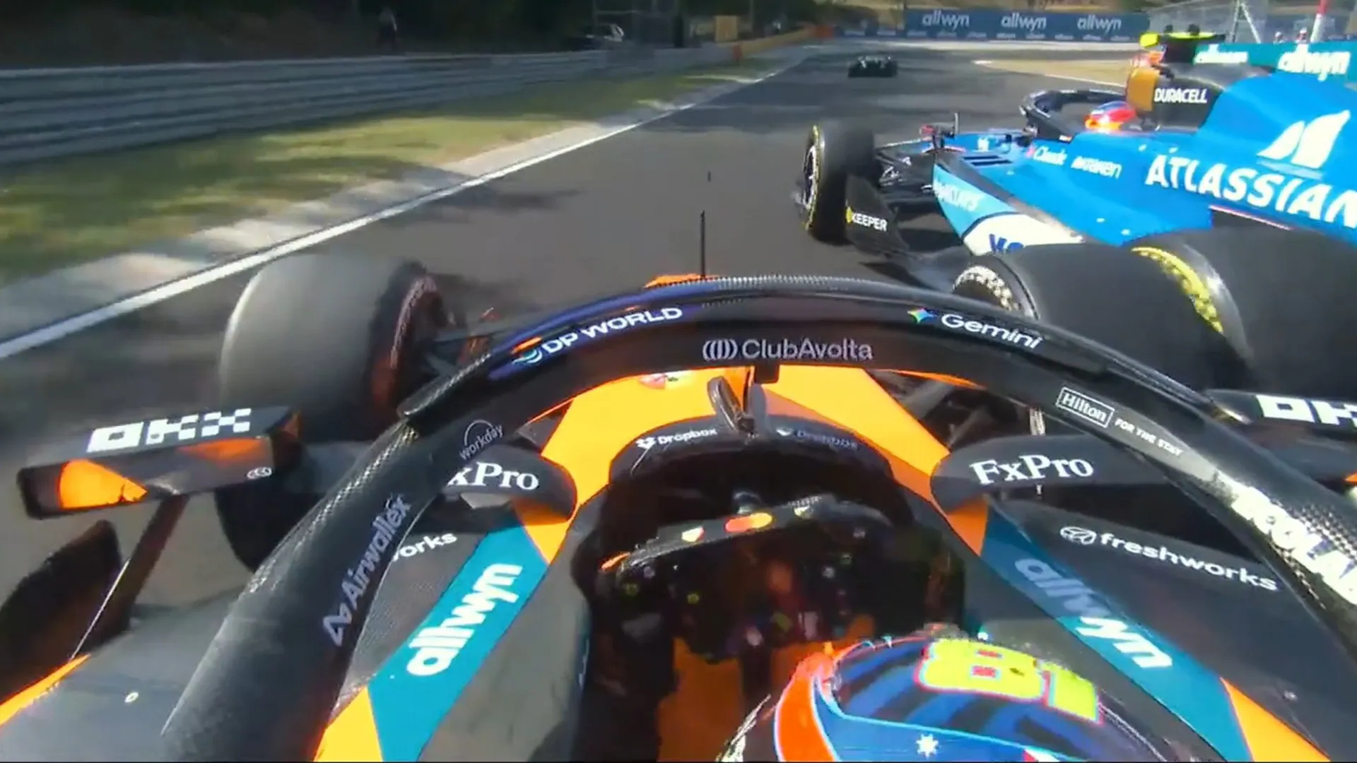 The McLaren driver lost the lead due to the maneuver and had to give up later with transmission damage