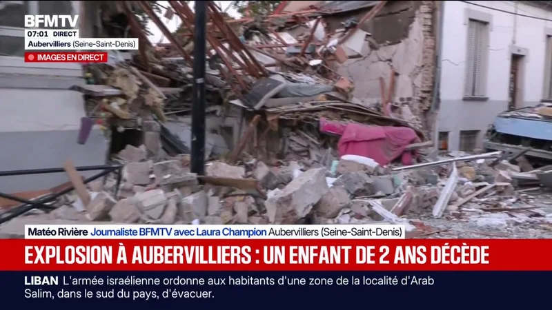At least one child died and seven injured after gas leak in Aubervilliers