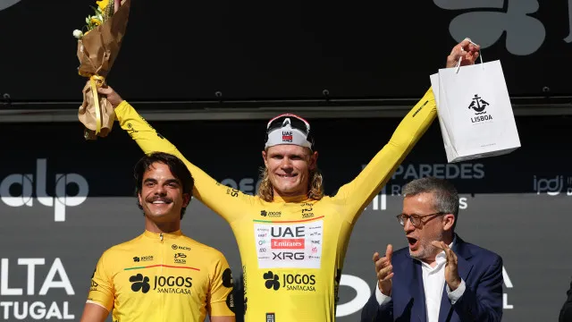 Julius Johansen is the first leader of the 87th edition of Volta a Portugal
