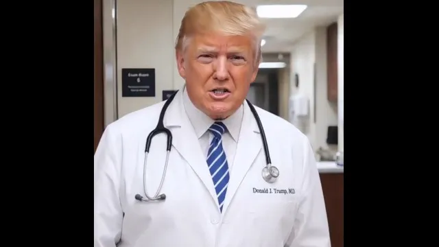 Trump dresses up as a doctor and attacks celebrities in new AI video. Look