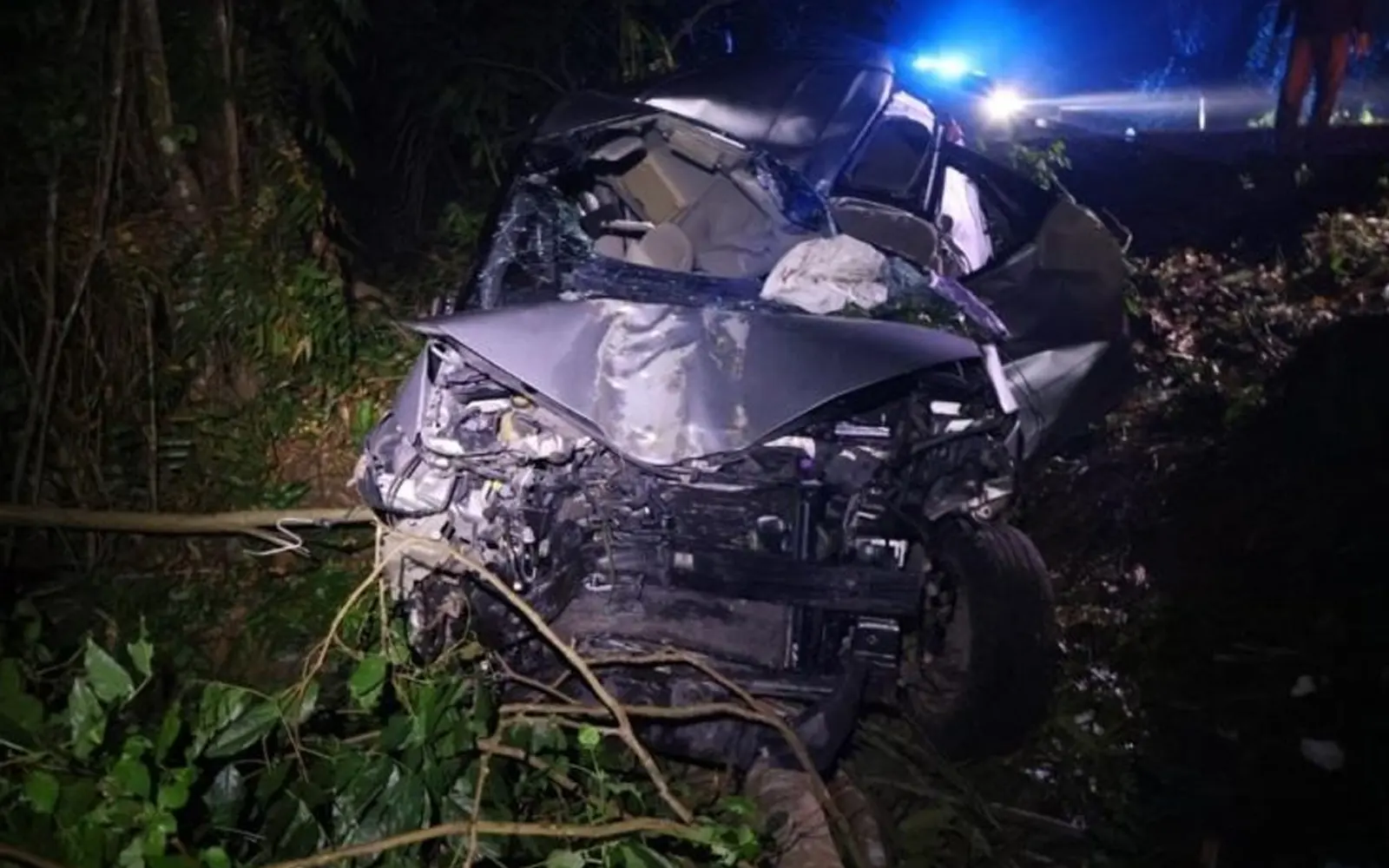 Teacher and son die after MPV hits debris and plunges into ravine in Rompin