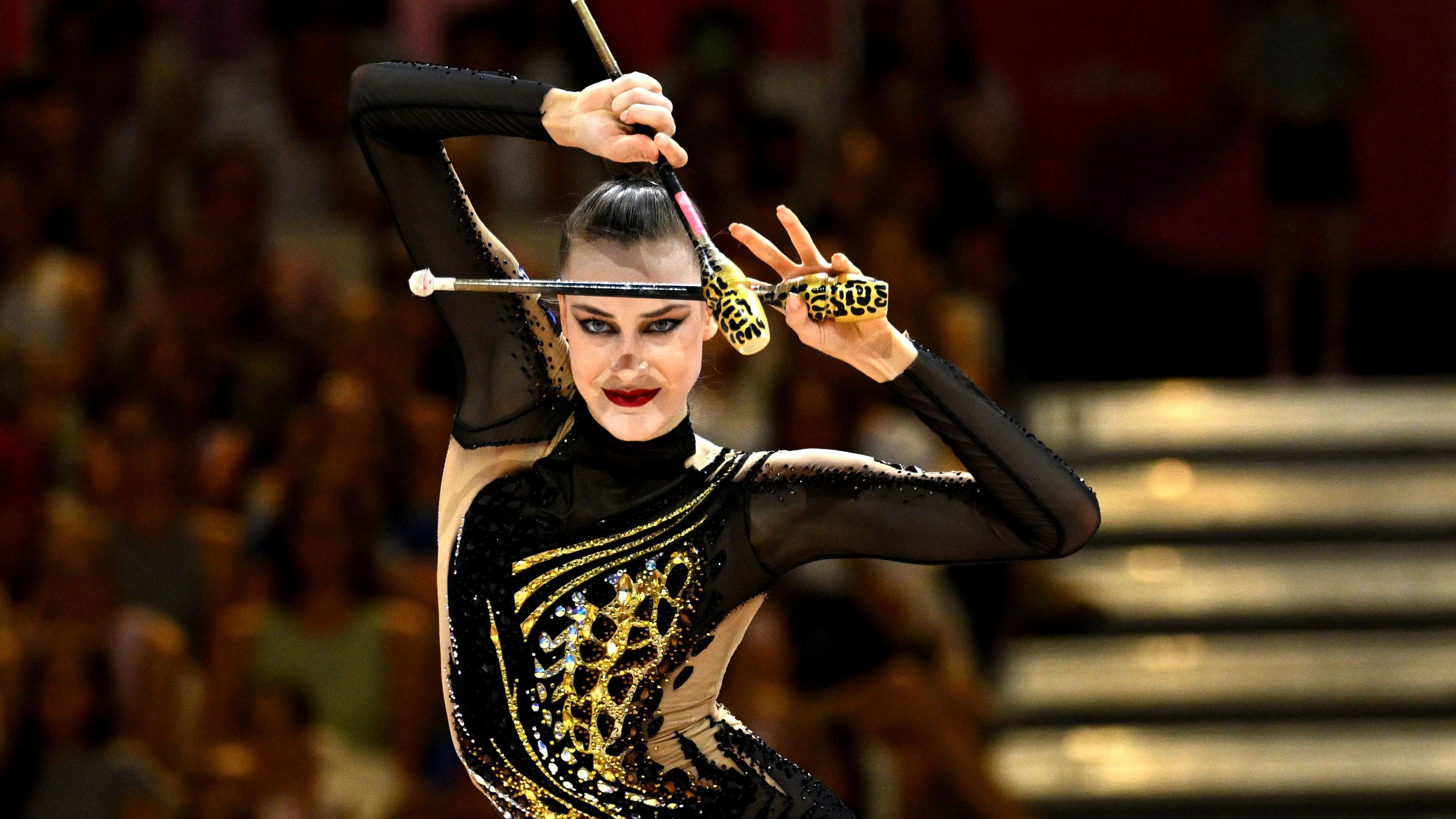 Rhythmic sports gymnastics: Gymnastics star Varfolomeev wins third world title in series