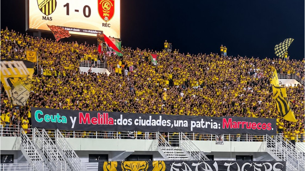 Amateurs of a Moroccan team claim Ceuta and Melilla as part of Morocco