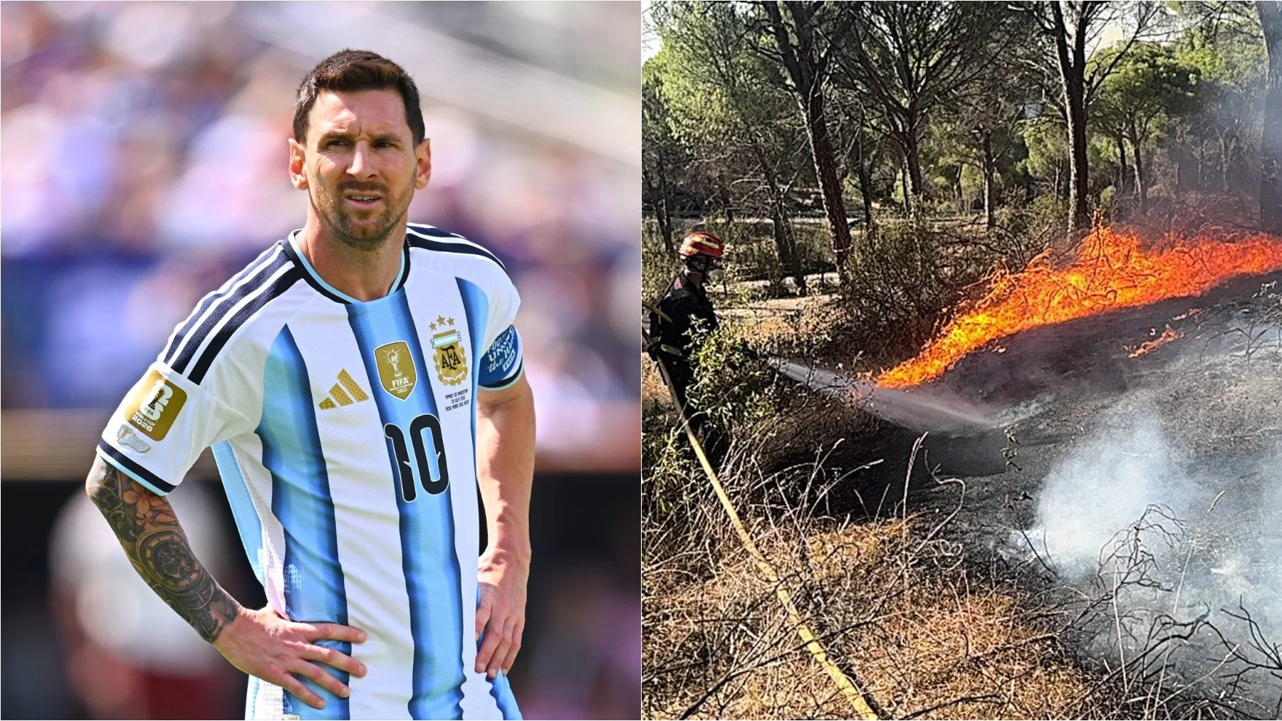 Leo Messi donates 80,000 euros to Madrid for reconstruction after the fire in the saw