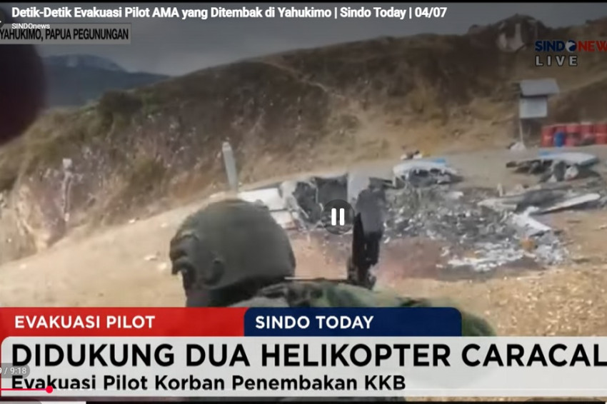 The remains of Nicholas F Goselin were recovered by TNI's Habema task force in Yahukimo, Papua