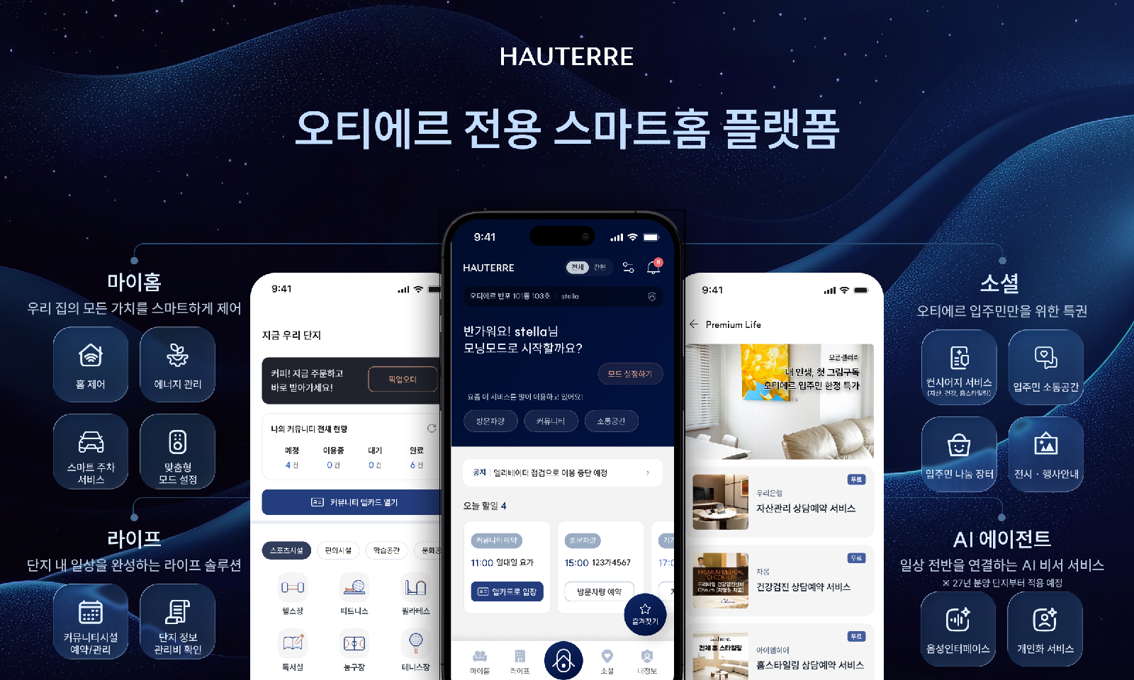 POSCO E&C launches 'Hauterre' exclusive smart home platform... "First applied to Hauterre Banpo"