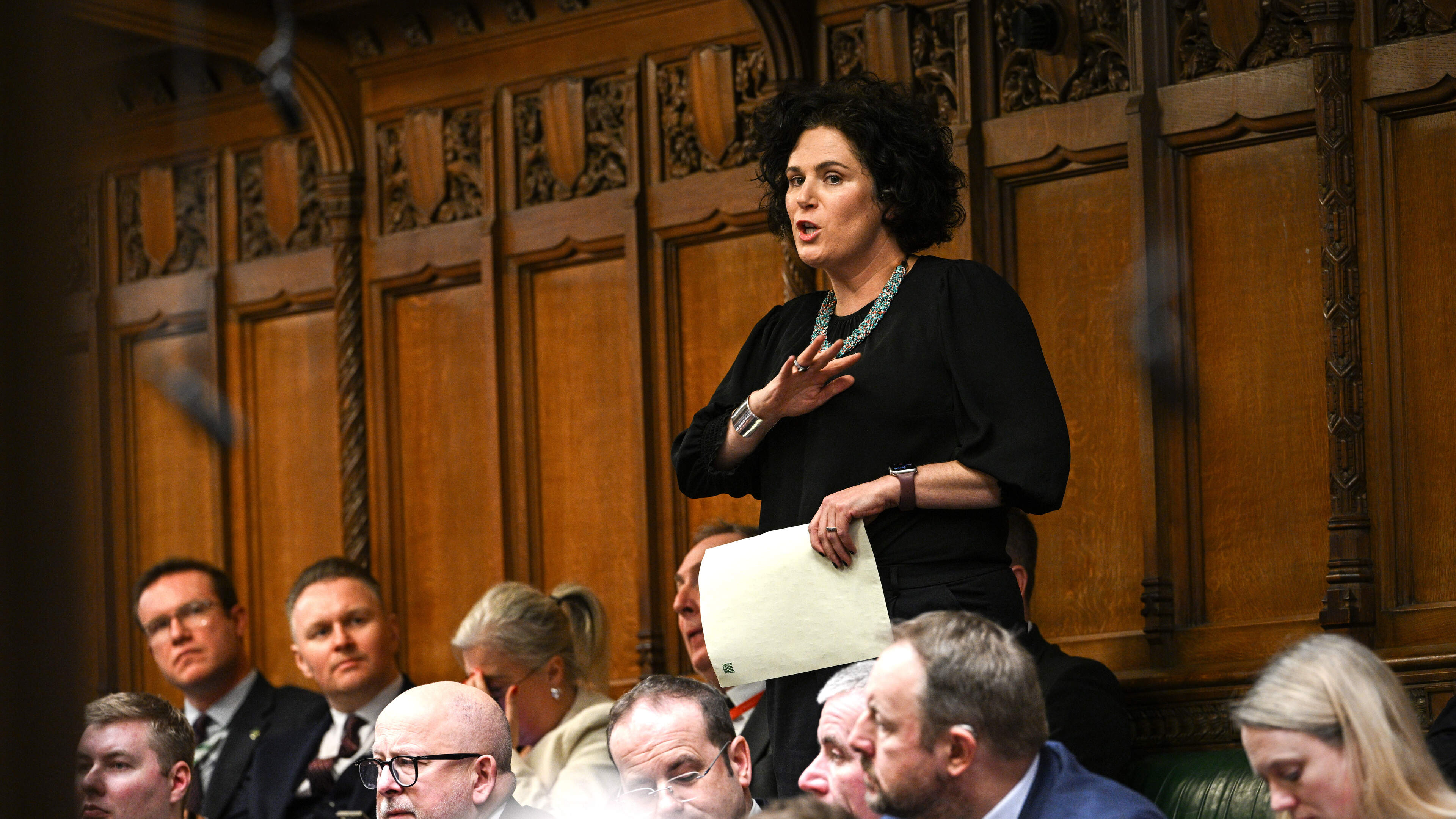 MPs clash with Secretary of State over PSNI powers to tackle paramilitary flags and Stormont