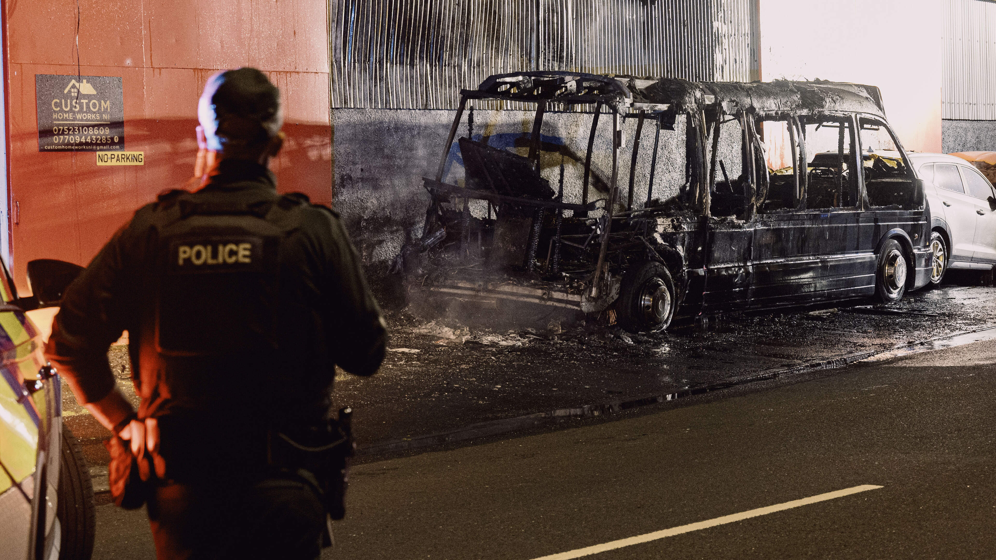 Bus torched and house attacked during overnight incidents in Newtownards