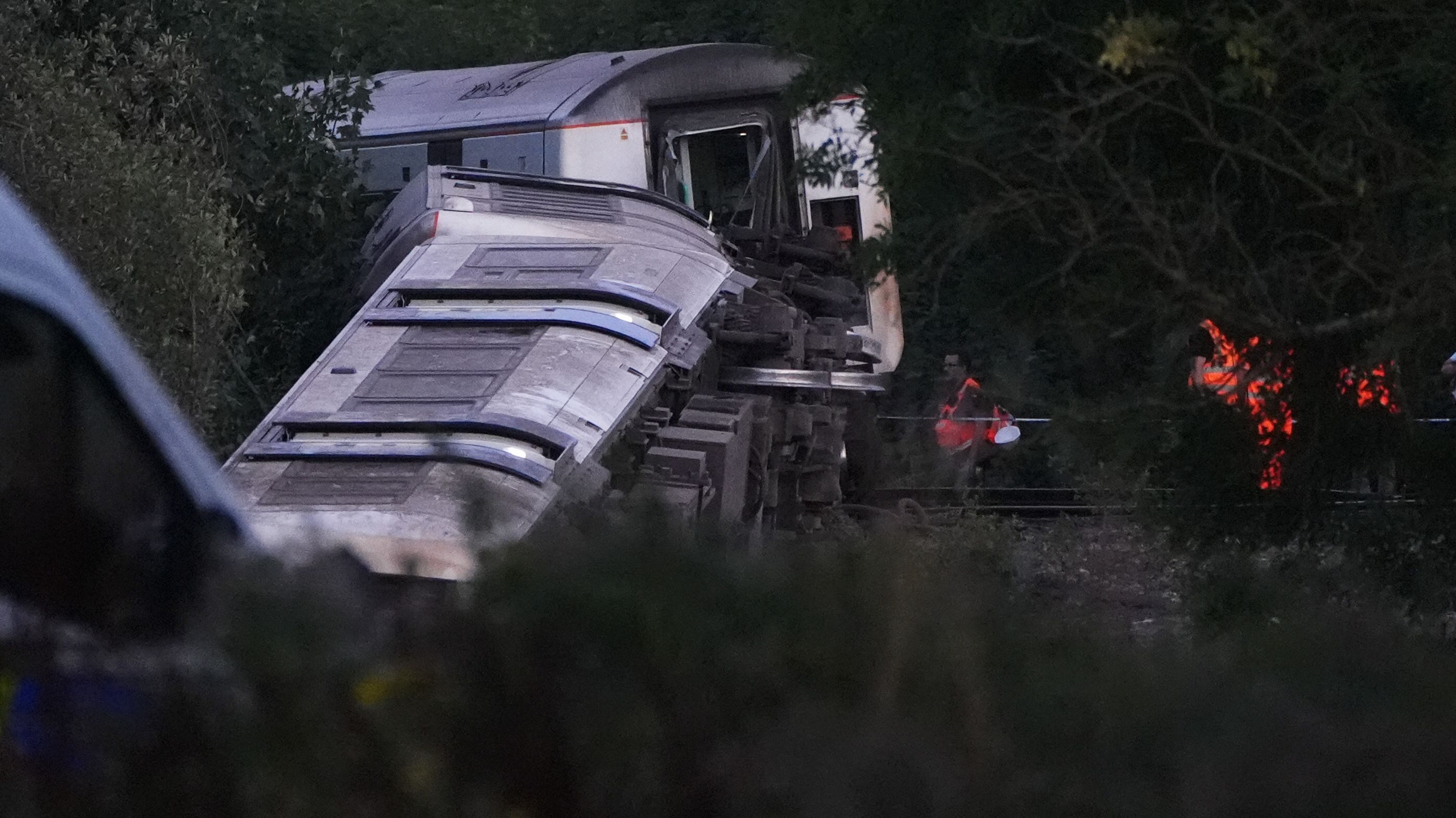 Two people ‘severely’ injured as rail bosses launch probe into train derailment