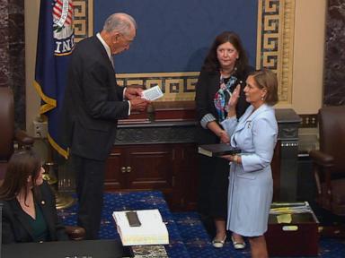 Darline Graham is sworn in as senator to fill her brother Lindsey Graham’s seat