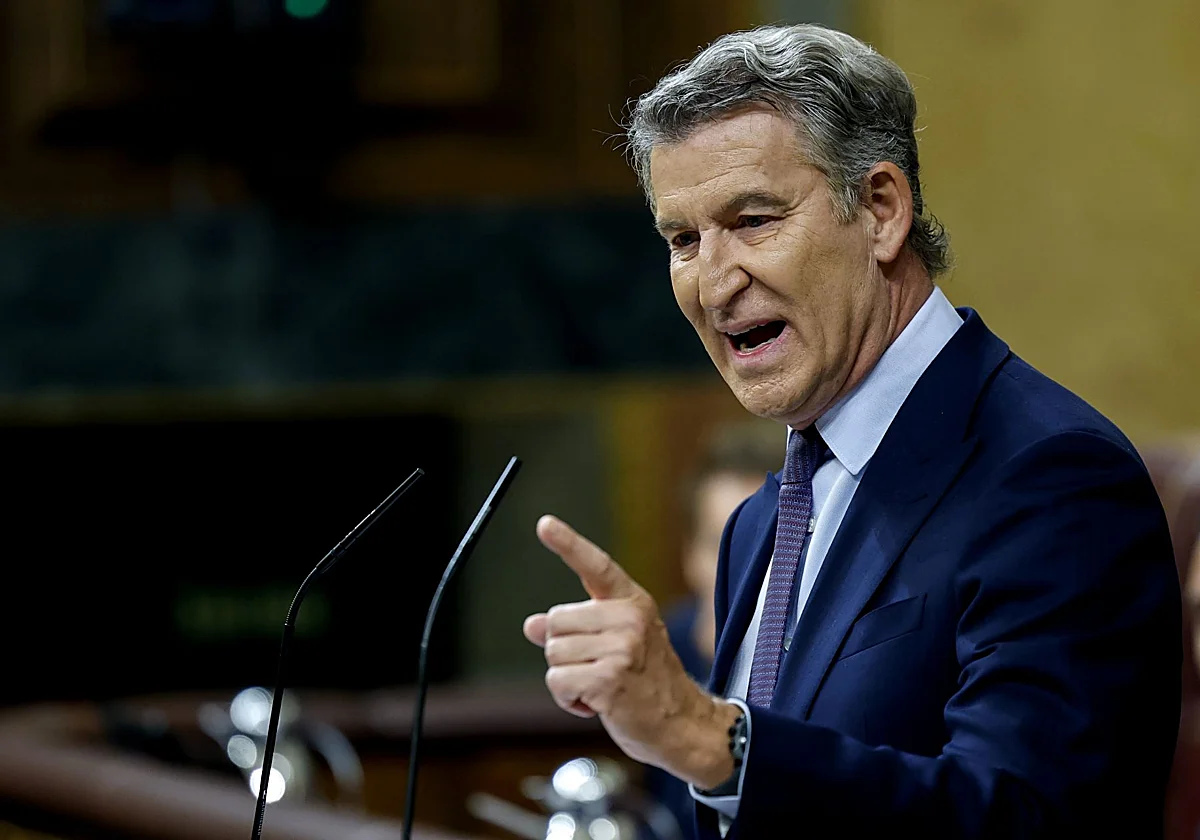 "To continue to commit crime, Mr. Sánchez?": Feijóo demands the president to dissolve the Cortes and accuse the partners of "indignity"