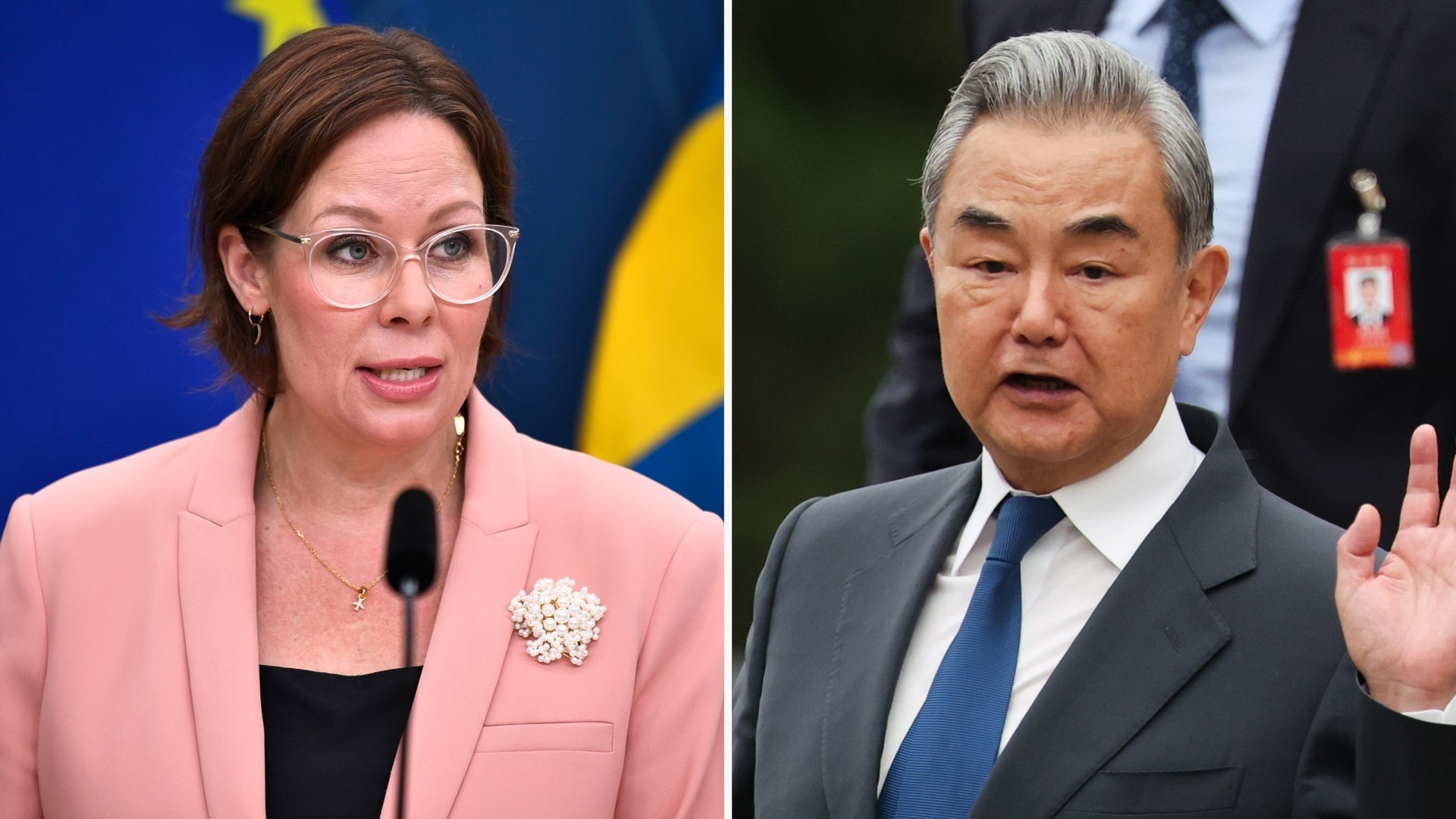 The visit marks the first by a Chinese foreign minister to Sweden in over two decades